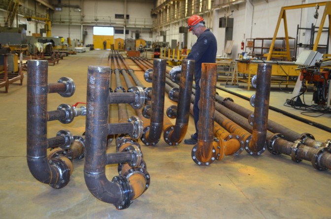 Projekt Mojsije/Brodosplit/Cjevarska izrada/Tlačenje cijevi/Detalj/FOTO Škveranka