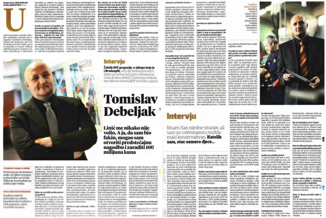 Intervju - Tomislav Debeljak, 7.2.2016. VL