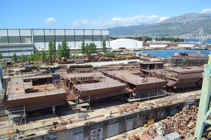 Obrada čelika za Novogradnju 476 - Brodosplit - FOTO Škveranka