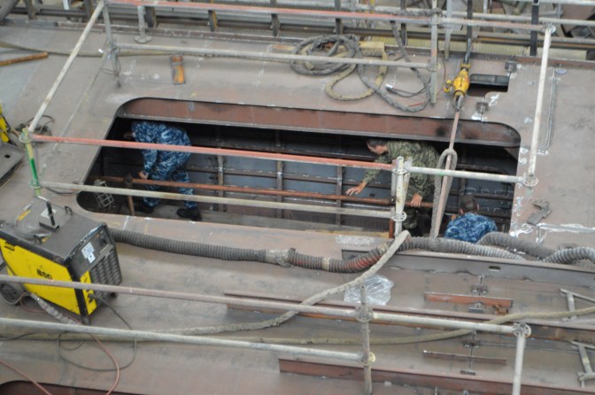 BRODOSPLIT - Izgradnja prvog od pet obalnih ophodnih brodova za MORH - FOTO Škveranka