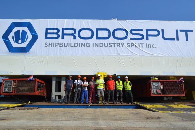 Brodosplit - Projekt Mojsije - Transport, 2.9.2016. - FOTO Škveranka