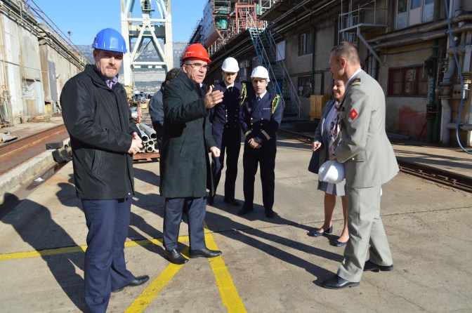 POSJET VOJNOG IZASLANSTVA I FRANCUSKIH VELEPOSLANIKA - Brodosplit, 15.11.2016. - FOTO Škveranka