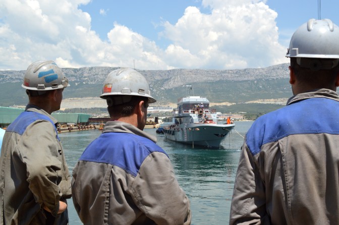 BRODOSPLIT 3.6.2017. - Porinuće prototipa OOB -a - FOTO Škveranka