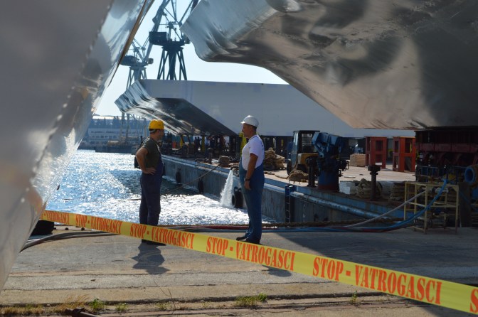 Brodosplit - Projekt Mojsije - Transport, 2.9.2016. - FOTO Škveranka